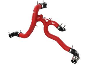 46-20504-R | AFE Power BladeRunner Aluminum Hot and Cold Charge Pipe Kit Red (2018-2023 Stinger V6-3.3L tt)