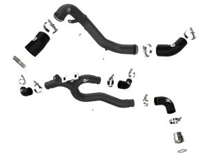 Afe - Advance Flow Engineering - 46-20504-B | AFE Power BladeRunner Aluminum Hot and Cold Charge Pipe Kit Black (2018-2023 Stinger V6-3.3L tt) - Image 2