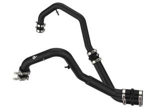 46-20478-B | AFE Power BladeRunner 2 IN to 2-1/2 IN Aluminum Hot Charge Pipe Black (2021-2023 F150 V6-2.7L tt)