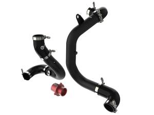 Afe - Advance Flow Engineering - 46-20415-B | AFE Power BladeRunner Aluminum Hot and Cold Charge Pipe Kit Black w/ Turbo Muffler Delete (2015-2021 GTI MKVII L4-2.0L t) - Image 1