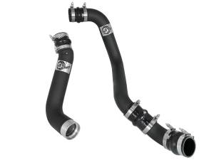 46-20334-B | AFE Power BladeRunner 3 IN & 3-1/2 IN Aluminum Hot and Cold Charge Pipe Kit Black (2017-2019 Silverado, Sierra 2500 HD, 3500 HD V8-6.6L (td) LP5)