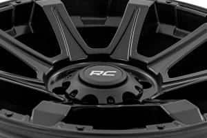 Rough Country - 81201212A | Rough Country 81 Series Wheel | One-Piece / Semi Gloss Black / 20x9 / 6x5.5 / -12mm - Image 6
