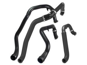 46-20218-B | AFE Power BladeRunner 2 IN to 2-1/2 IN Aluminum Hot Charge Pipe Black (2015-2016 F150 V6-3.5L tt)