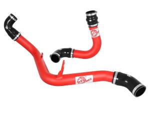 46-20184-R | AFE Power BladeRunner 2-1/2 IN Aluminum Hot and Cold Charge Pipe Kit Red (2013-2018 Focus ST L4-2.0L t)