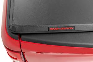 Rough Country - 41515550A | Rough Country Soft Tri-Fold Bed Cover For Ford F-150 / F-150 Raptor | 5' 7" Bed - Image 7