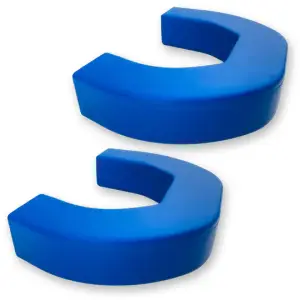 264004DGBL | Recon Blue Tow Hook Covers 2-Piece Set of Silicone Covers (2021-2024 Ram 1500)