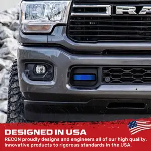 Recon Truck Accessories - 264004DGBL | Recon Blue Tow Hook Covers 2-Piece Set of Silicone Covers (2021-2024 Ram 1500) - Image 8