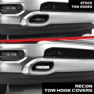 Recon Truck Accessories - 264004DGWH | Recon White Tow Hook Covers 2-Piece Set of Silicone Covers (2021-2024 Ram 1500) - Image 9