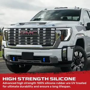 Recon Truck Accessories - 264004GMHDBL | Recon Blue Tow Hook Covers 2-Piece Set of Silicone Covers (2020-2025 Sierra 2500HD, 3500 HD) - Image 7