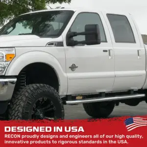 Recon Truck Accessories - 264140BKS | RECON Side Mirror Lenses (2-Piece Set) Ultra High Power Amber Running Lights & Scanning Amber Turn Signals Smoked Lens (2008-2016 F250, F350 Super Duty) - Image 7