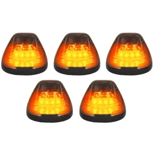 Recon Truck Accessories - 264143BKHPAM | Recon 5-Piece Smoked Cab Roof Light Kit 2-Way Front & Rear Facing Ultra High-Power Amber LEDs Smoked Lens (1999-2016 F250, F350 Super Duty For Models That DID NOT Come With Factory Cab Lights) - Image 2