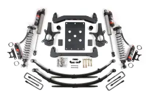 BDS187PES | BDS Suspension 4 Inch Lift Kit For Chevrolet Silverado Or GMC Sierra 1500 2WD | Fox 2.5 Performance Elite Coil-Over, Rear Lift Leaf Springs, Fox 2.5 Performance Elite Shocks
