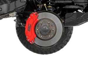 Rough Country - 711442 | Rough Country Caliper Covers For Ford F-150 2WD/4WD | Rear, Red - Image 2