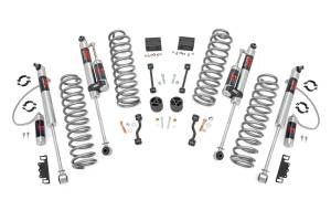 66644 | Rough Country 2.5 Inch Lift Kit For Jeep Wrangler Unlimited JL 4WD | 4 Door, Rubicon, M1R Monotube Shocks