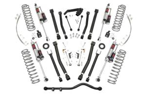 67344 | Rough Country 4 Inch Lift Kit X Series For Jeep Wrangler JK 4WD | 2 Door, M1R Monotube Shocks