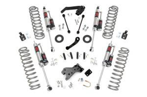 68144 | Rough Country 4 Inch Lift Kit  For Jeep Wrangler JK 2WD/4WD | 4 Door, M1R Monotube Shocks