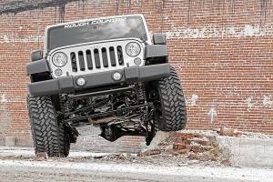 Rough Country - 68144 | Rough Country 4 Inch Lift Kit  For Jeep Wrangler JK 2WD/4WD | 4 Door, M1R Monotube Shocks - Image 6