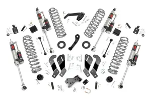 69444 | Rough Country 3.5 Inch Lift Kit For Jeep Wrangler JK 2WD/4WD | 4 Door, M1R Monotube Shocks