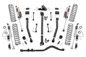 91744 | Rough Country 3.5 Inch Lift Kit, 2 Door For Jeep Wrangler JL 4WD | M1R Monotube Shocks
