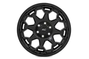 80201212A | Rough Country 80 Series Wheel | One-Piece / Semi Gloss Black / 20x9 | 6x5.5 / -12mm