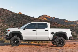 Rough Country - F-C12211-GJV | Rough Country Pocket Fender Flares For Chevrolet Silverado 1500 2WD/4WD | Riptide Blue - Image 2