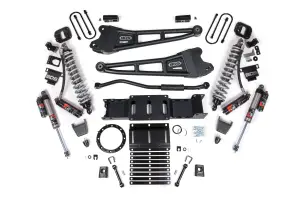 BDS2119PES | BDS Suspension 3 Inch Lift Kit With Radius Arm For Ram 3500 4WD | Fox 2.5 Performance Elite Coil Over Conversion, Rear Lift 2 Inch Block Kit Without Overload, Front Rubber Bump Stop, Indexing Ring 8 Bolt