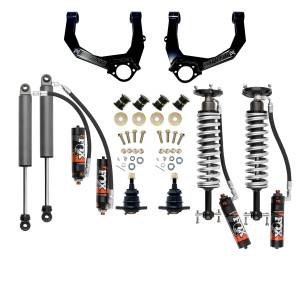 KR19STAGE3FOXPE | Kryptonite Stage 3 Leveling Kit With Fox Performance Elite Shocks For Chevrolet Silverado / GMC Sierra 1500 | 6 Lug