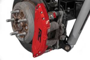Rough Country - 711482 | Rough Country Caliper Covers For Ram 1500 2/4WD | Rear, Red - Image 4
