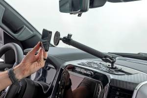 Rough Country - 33002 | Rough Country Accessory Dash Mount For Ram 1500 2WD/4WD | With 8.4 Inch Touchscreen Phone, With 8 Inch Extension Arm For Magsafe Devices - Image 2