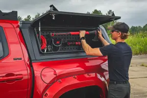 Rough Country - 734074 | Rough Country Bed Cap Molle Panel Side Storage Bin For Toyota Tacoma | Driver Side - Image 4