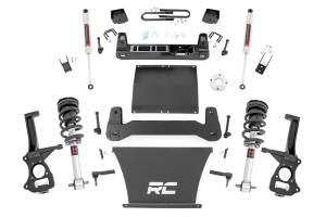 111640 | Rough Country Suspension 6 Inch Lift Kit For Chevrolet Silverado 1500 RWD | With 5.3L V8 or 6.2L V8 Engine, Factory Mono-Leaf Spring, M1 Strut With M1 Rear Shocks