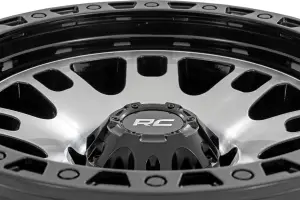 Rough Country - 82170913M | Rough Country 82 Series Wheel | One-Piece / Machined Semi Gloss Black / 17x9 | 5x4.5 / -12mm - Image 4