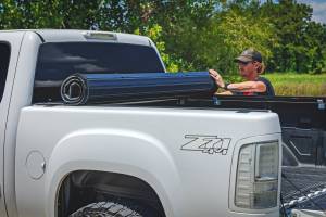 Rough Country - 50123551 | Rough Country Hard Roll Up Bed Cover For Chevrolet Silverado 1500 / GMC Sierra 1500 | 5'9" Bed With Rail Caps - Image 9