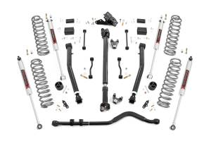 91640 | Rough Country 3.5 Inch Lift Kit For Jeep Wrangler JL Rubicon 4WD 4 Door | M1 Monotube Shocks