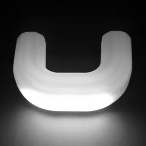 Recon Truck Accessories - 264004CHHDLEDWH  | Recon Tow Hook Covers 2-Piece Set of White Silicone Covers w LED Running Lights (2020-2025 Silverado 2500 HD, 3500 HD) - Image 2