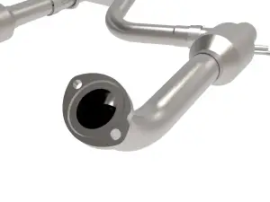 Afe - Advance Flow Engineering - 48-46013-RC | AFE Power Twisted Steel Y-Pipe 2-1/4 to 2-1/2 IN 409 Stainless Steel w/ Cat (2016-2019 Tacoma V6-3.5L 4WD) - Image 3