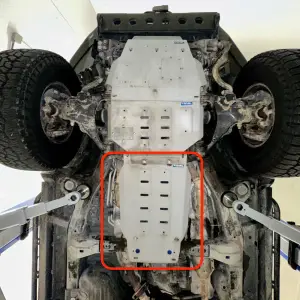 RIVAL 4X4 - 2333.5715.3.6 | RIVAL Aluminum Transmission Skid Plate (2007-2021 Land Cruiser 200, LX570) - Image 2