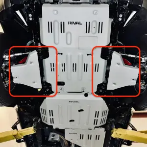 RIVAL 4X4 - 2333.9573.1.6 | RIVAL Aluminum Lower Controls Skid Plate (2024-2025 Tacoma) - Image 6