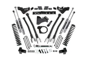 BDS2252FS | BDS Suspension 7 Inch Lift Kit With 4 Link For Ford F-250 / F-350 Super Duty 4WD Diesel | Rear Lift Block Kit, Fox 2.0 Performance Series Shocks