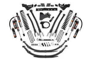 BDS2253FPE | BDS Suspension 7 Inch Lift Kit With 4 Link For Ford F-250 / F-350 Super Duty 4WD Diesel | Rear Lift Leaf Springs, Fox 2.5 Performance Elite Shocks