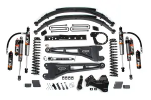 BDS2259FPE | BDS Suspension 7 Inch Lift Kit With Radius Arm For Ford F-250 / F-350 Super Duty 4WD Diesel | Rear Lift Leaf Springs, Fox 2.5 Performance Elite Shocks