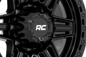 Rough Country - 76170913 | Rough Country 76 Series Wheel | Simulated Beadlock / Gloss Black / 17x9 / 5x4.5 / +0mm - Image 6