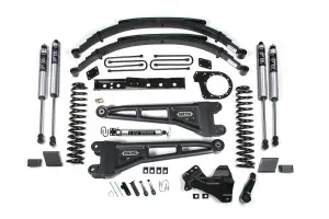 BDS2259FS | BDS Suspension 7 Inch Lift Kit With Radius Arm For Ford F-250 / F-350 Super Duty 4WD Diesel | Rear Lift Leaf Springs, Fox 2.0 Performance Shocks