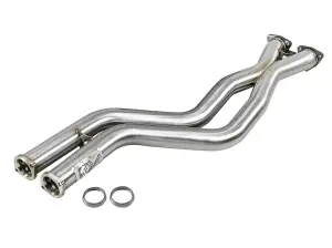 48-36324 | AFE Power Twisted Steel 2-1/2 IN 304 Stainless Steel X-Pipe (2001-2006 M3 (E46) L6-3.2L S54)