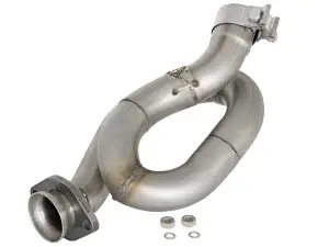 48-48021 | AFE Power Twisted Steel Loop Relocation Pipe 2" 409 Stainless Steel (2012-2018 Wrangler JK V6-3.6L)