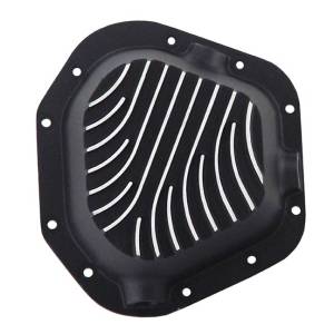 9426-B | PML Cover Dana 60, 70 Rear With Patterned Fins Differential Cover For Dodge Ram / Ford F-250, F-350, E-250 & E350 | Black Powder Coated