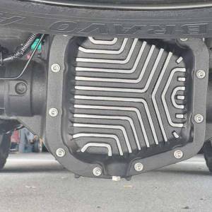 PML Covers - 9594-B | PML Covers Ford Sterling 9.75 12 Bolt, Patterned Fins Differential Cover For Ford F-150, Navigator & Expedition | Black Powder Coated - Image 3