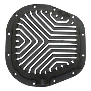 9513-B | PML Covers Ford Sterling 10.25/10.5 Patterned Fins 12 Bolt Differential Cover For Ford F-250/F-350 & Excursion | Black Powder Coated