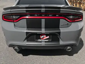 Afe - Advance Flow Engineering - 49C32068-C | aFe Power MACH Force-Xp 4-1/2 IN Carbon Fiber/Stainless Steel Direct-Fit Exhaust Tip Set (2015-2023 Charger Hellcat V8-6.2L, 6.4L) - Image 6