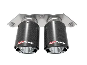 Afe - Advance Flow Engineering - 49C36435-C | aFe Power MACH Force-Xp 4 IN 304 Stainless Steel Bolt-On Exhaust Tips Carbon Fiber (2014-2019 911 GT# H6-3.8L, 4.0L) - Image 3
